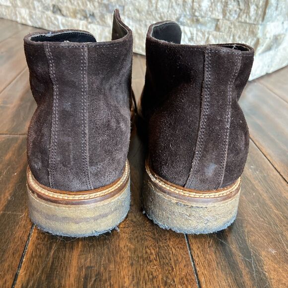 Dark Brown Suede Chukka Boots Men’s 43 Crepe Sole Handmade Italy main image 11
